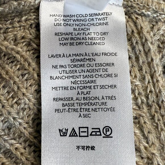 Anthropologie by Anthropologie Twist Front Sweater Set Beige Neutral Size XS - Picture 13 of 16